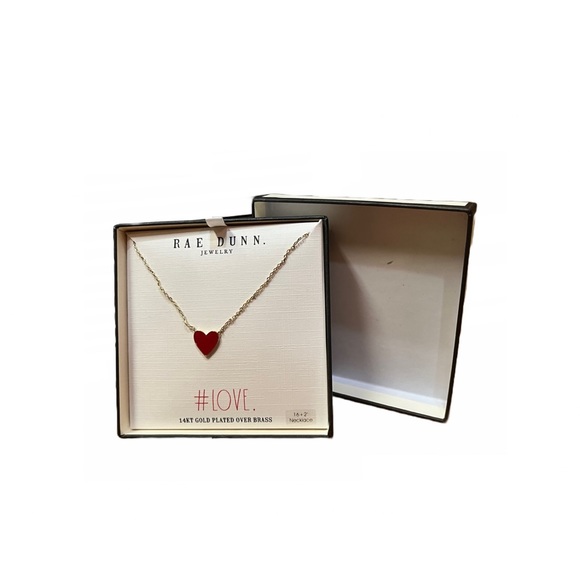 Rae Dunn Valentine’s Heart Necklace - Picture 1 of 4